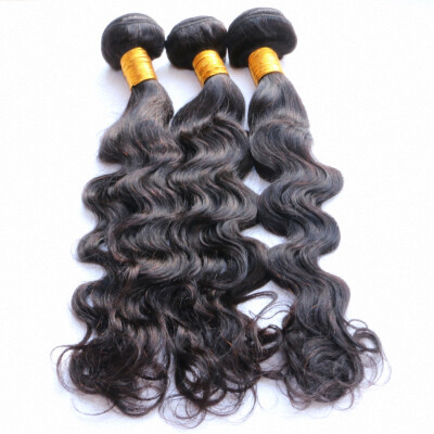 

Indian Virgin Hair Weave Romance Wave 3Pcs 100% Human Hair Extensions Virgin Indian Hair Bundles Natural Black Color 1B New Style