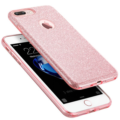 

ESR iphone7 plus Mobile Shell Cover Apple 7 plus Mobile Shell Phone Cover Glitter Fall Protection Soft Shell Makeup Series Rose Gold