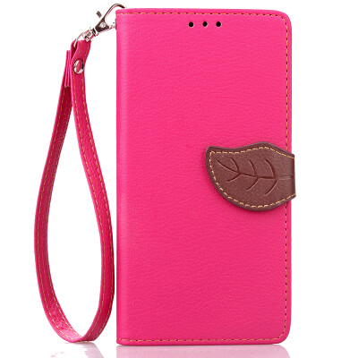 

Pink Design PU Leather Flip Cover Wallet Card Holder Case for LG Magna