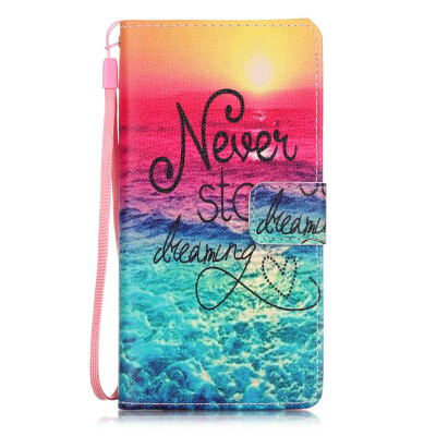 

Sunset Design PU Leather Flip Cover Wallet Card Holder Case for HUAWEI P9LITE