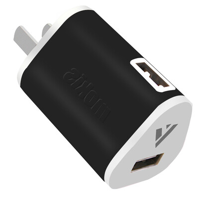 

Moxi Si двойной USB зарядное устройство для мобильного телефона / зарядное устройство для путешествий / универсальное зарядное устройство / адаптер питания USB / зарядное устройство для мобильного телефона Apple Andrews 1.5A black