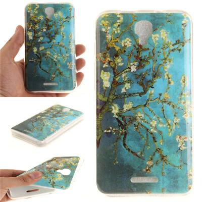 

Apricot tree Pattern Soft Thin TPU Rubber Silicone Gel Case Cover for ALCATEL PIXI 4 5.0