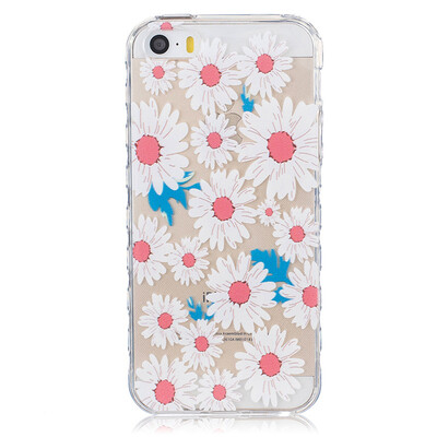 

Big chrysanthemum Pattern Soft Thin TPU Rubber Silicone Gel Case Cover for PHONE 5/5S/5SE