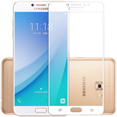 

KOOLIFE Samsung C7PRO полноэкранным стало крышка пленочным покрытием полноэкранной полной стеклянной пленки защитной пленки для Samsung телефона с7 про- белыми