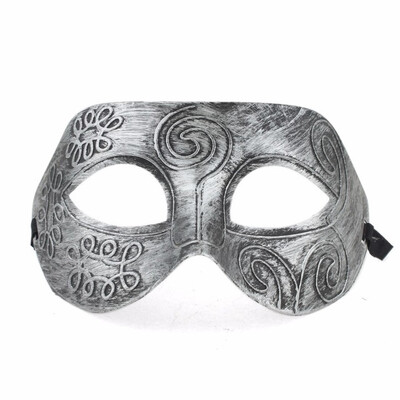 

MyMei 2016 Cool Halloween Adult Men Greek Roman Warriors Masquerade Party Face Mask Upper Half Mask Fancy Dress Costume Accessory