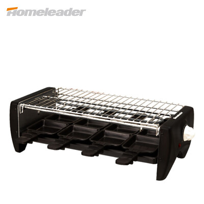 

homeleader k45 / 022 электрический гриль 1200w / предохранитель для барбекю с перегревом функция защиты черного цвета