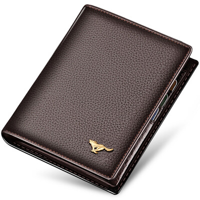 

Seven wolves SEPTWOLVES Men&39s short money wallet head layer of leather leather vertical men&39s ticket holder multi-function driver&39s card card package 3A1313232-02 brown