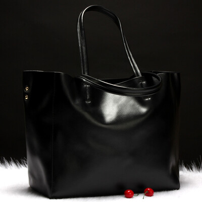 

Dirirab genuine leather womens bag handbag big bag portable large-capacity casual soft leather simple&large-capacity shopping
