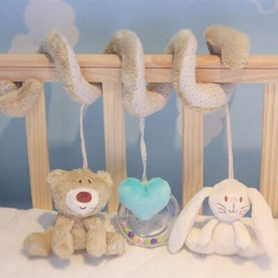 

New Baby Kids Soft Plush Toy Animal Rattles Bed Crib Developmental Toy