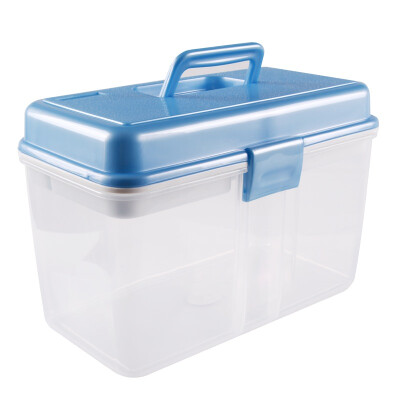 

Jingdong Supermarket Camellia plastic storage box to mention the double multi-grid health care medicine box 95L 2605