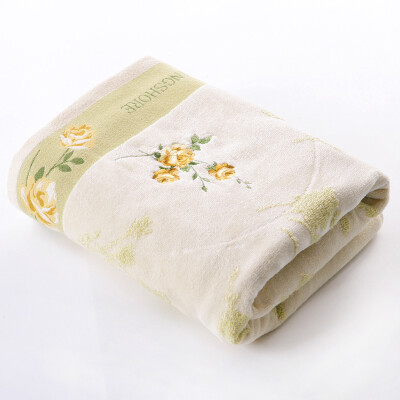 

Gold towel home textiles cotton twist cut velvet embroidery bath towel single