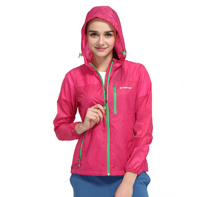 

Kung KingCamp couple models skin clothing men&women thin outdoor windbreaker female KWA119 red S