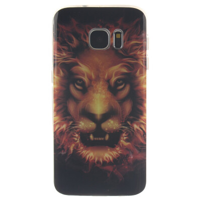 

Flame Lion Pattern Мягкий тонкий ТПУ Резиновая крышка силиконовый гель чехол для SAMSUNG GALAXY S7