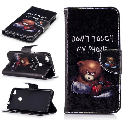 

Bear Design PU Leather Flip Cover Wallet Card Holder Case for HUAWEI P8 Lite 2017