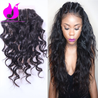 

Amethyst Brazilian Body Wave 3 Part Human Hair Lace Closure