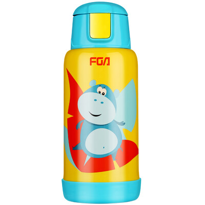 

Fuguang Beibei Le double cover vacuum stainless steel children&39s insulation pot 600ml yellow WFZ1021-600