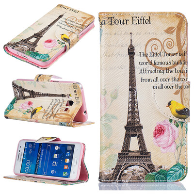 

Paris Tower Design PU Leather Flip Cover Wallet Card Holder Case for SAMSUNG GALAXY Grand Prime G530
