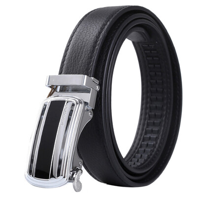 

Pierre Cardin Lady's belt Korean version of the simple fashion leather wild automatic buckle belt gift box P5B905103-BYA black