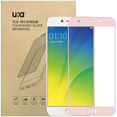 

Плюс отличный OPPO R9s стали пленка / стеклянная пленка для покрытия на весь экран / розовое золото телефон защитная пленка