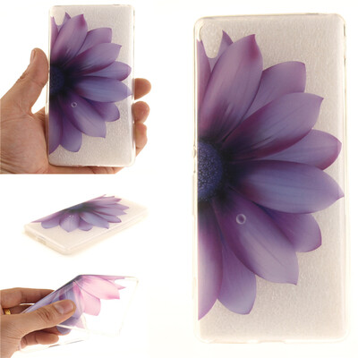 

Half flower Pattern Soft Thin TPU Rubber Silicone Gel Case Cover for SONY Xperia XA