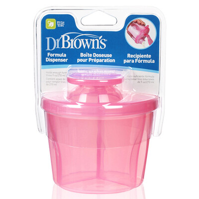 

DrBrown&39s DrBrown&39s three-cell milk powder box portable storage Mommy easy to carry AC038-INTL pink