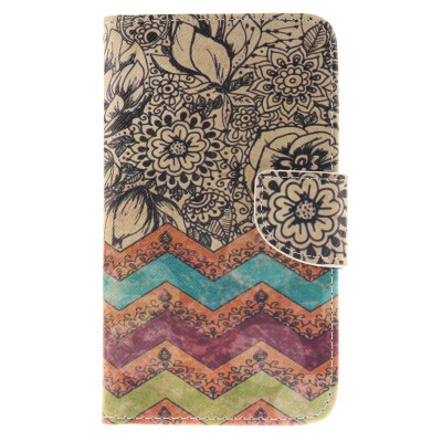 

Wave flower Design PU Leather Flip Cover Wallet Card Holder Case for ASUS ZenFone5