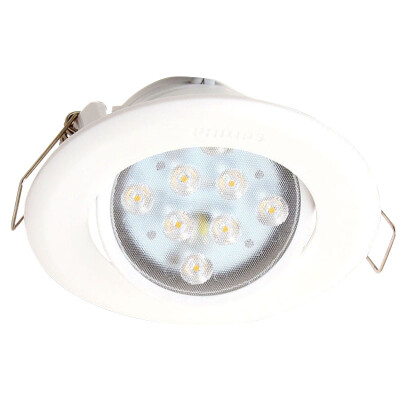 

Jingdong supermarket Philips PHILIPS LED lighting 70mm hole embedded cattle eye lamp adjustable angle light white sparkle 3W 2700K