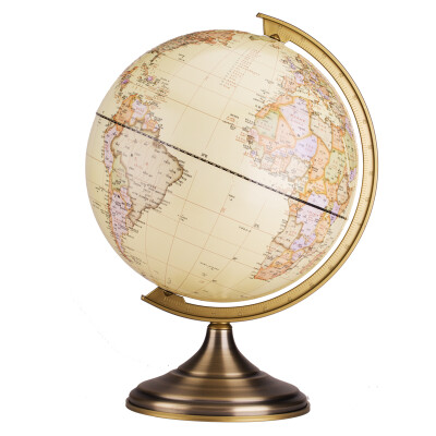 

Deli 2178 double-sided scale 25cm world globe business gifts home furnishings ornaments yellow