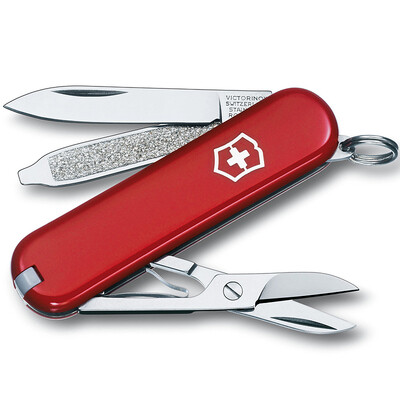 

Vickers VICTORINOX Swiss Army Knife Model 7 functions red glossy 06223