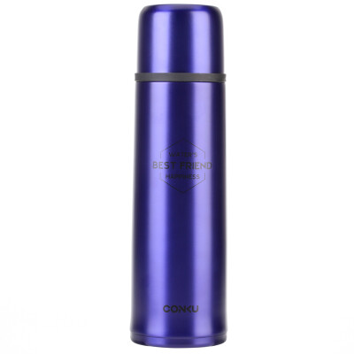 

Kangku (conku) portable bullet warheads 500ML men and women 304 stainless steel belt rope sports cup children's student cup ZA500 blue