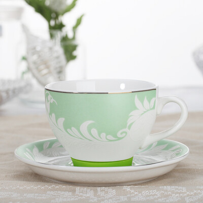 

Jay Jay Coffee Cups Керамический рельеф Swallowtail Butterfly Coffee Cup Set Set Green