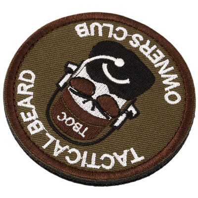 

New Tactical Beard Owners Club \"BREAD MAN\" PVC Armband Morale Rubber Patch