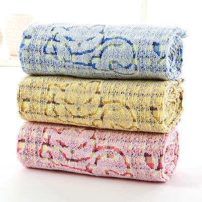 

Gold towel home textile jacquard towel 0132 three powder, blue, yellow