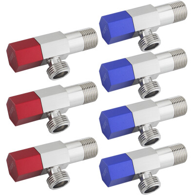 

Larsd LD106-7 angle valve full copper seven filled with hot and cold water red and blue standard triangular valve set eight character valve water valve