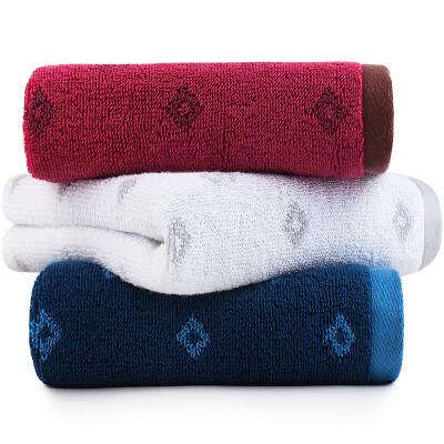 

Sanli cotton tattoo diamond shaped S element face towel 34 × 75cm soft absorbent wash towel mixed color 3