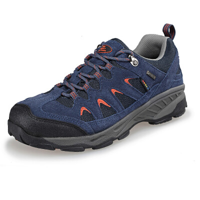 

THE FIRST OUTDOOR hiking shoes full palm air cushion low to help wear breathable cross-country running shoes 084089 male models dark gray 41 yards