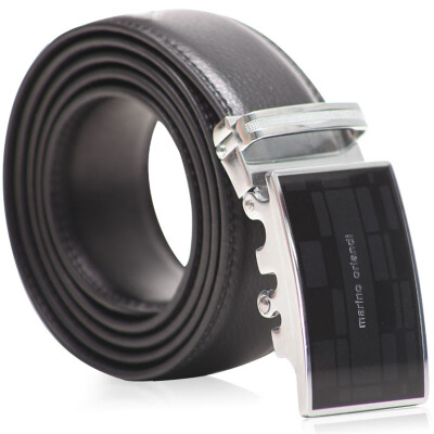 

Marino (Marino) business casual men's automatic buckle leather belt M code black