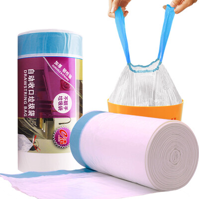 

Jingdong supermarket e Jie automatic closure can be deducted garbage bags thick portable 40cm 45cm 60 only 2 volumes