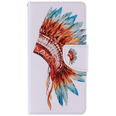 

Indian Hat Design PU Leather Flip Cover Wallet Card Holder Case for SONY X Performance