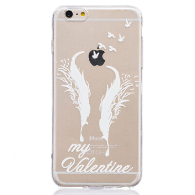 

Double feathers Pattern Soft Thin TPU Rubber Silicone Gel Case Cover for IPHONE 6/6S