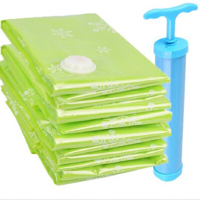 

Jingdong Supermarket] Shun Jia shunjia compression bag vacuum storage bag transparent compression bag 4 sets (2 in 2 small) 9 wire gift hand pump