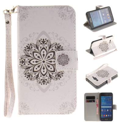 

Datura flowers Design PU Leather Flip Cover Wallet Card Holder Case for SAMSUNG GALAXY Grand Prime G530