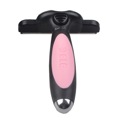 

【Jingdong Supermarket】 Duo Le self-cleaning hair removal comb blue large pet dog combing cat hair removal comb than bear gold hair Teddy comb dog off brush