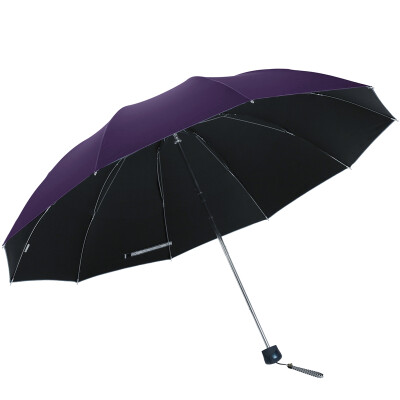 

Paradise umbrella Varnish Reinforced three fold sunny umbrella 33188E dark purple