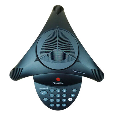 

Polycom (POLYCOM) SoundStation 2EX расширенные аудио конференц-связь и видеоконференции система офисного телефона фиксированной наземной телефонной связи проводная осьминога