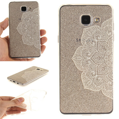 

Half white flowers Pattern Soft Thin TPU Rubber Silicone Gel Case Cover for SAMSUNG GALAXY A5 2016A5100