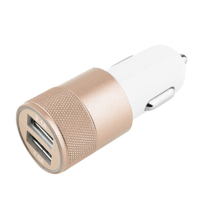 

Dual USB зарядное устройство адаптер автомобиля Пуля Форма 2-х портовый Гнездо для телефона Tablet