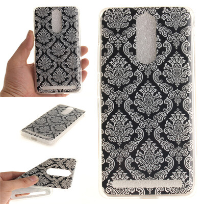 

Totem flowers Pattern Soft Thin TPU Rubber Silicone Gel Case Cover for Lenovo K5 Note