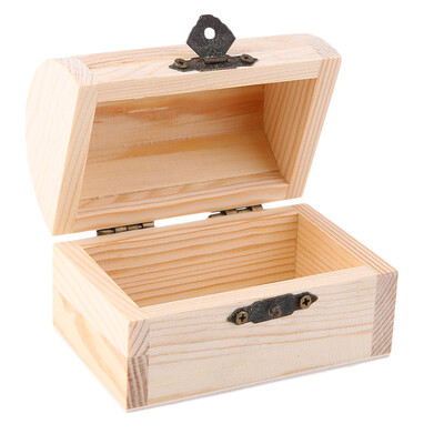

Деревянные Слитки ручной работой Jewelry Box База искусства декора DIY Вуд ремесла Сбор