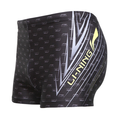 

Li Ning LI-NING swim trunks fashion swimsuits men's flat-angle printing swimsuit LSSL081-2 deep blue